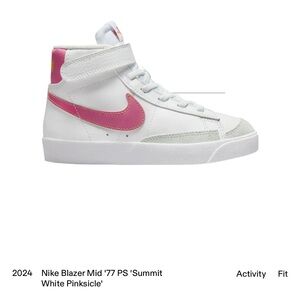 NEW White & Pink Nike Blazer Mid ‘77